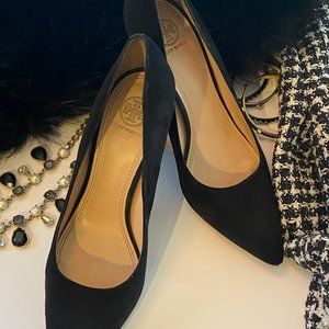 Tory Burch Greenwich  "Lancaster" Suede 85mm Pump